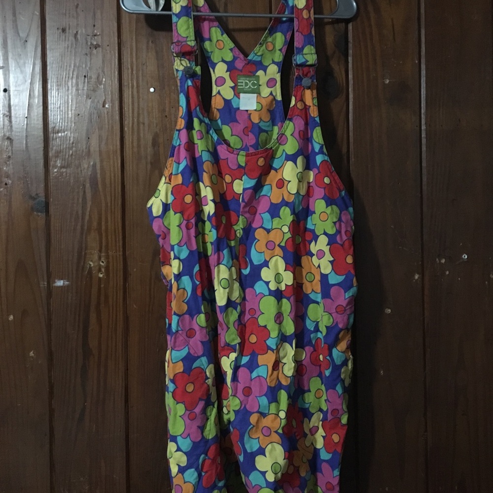 Flower power overalls